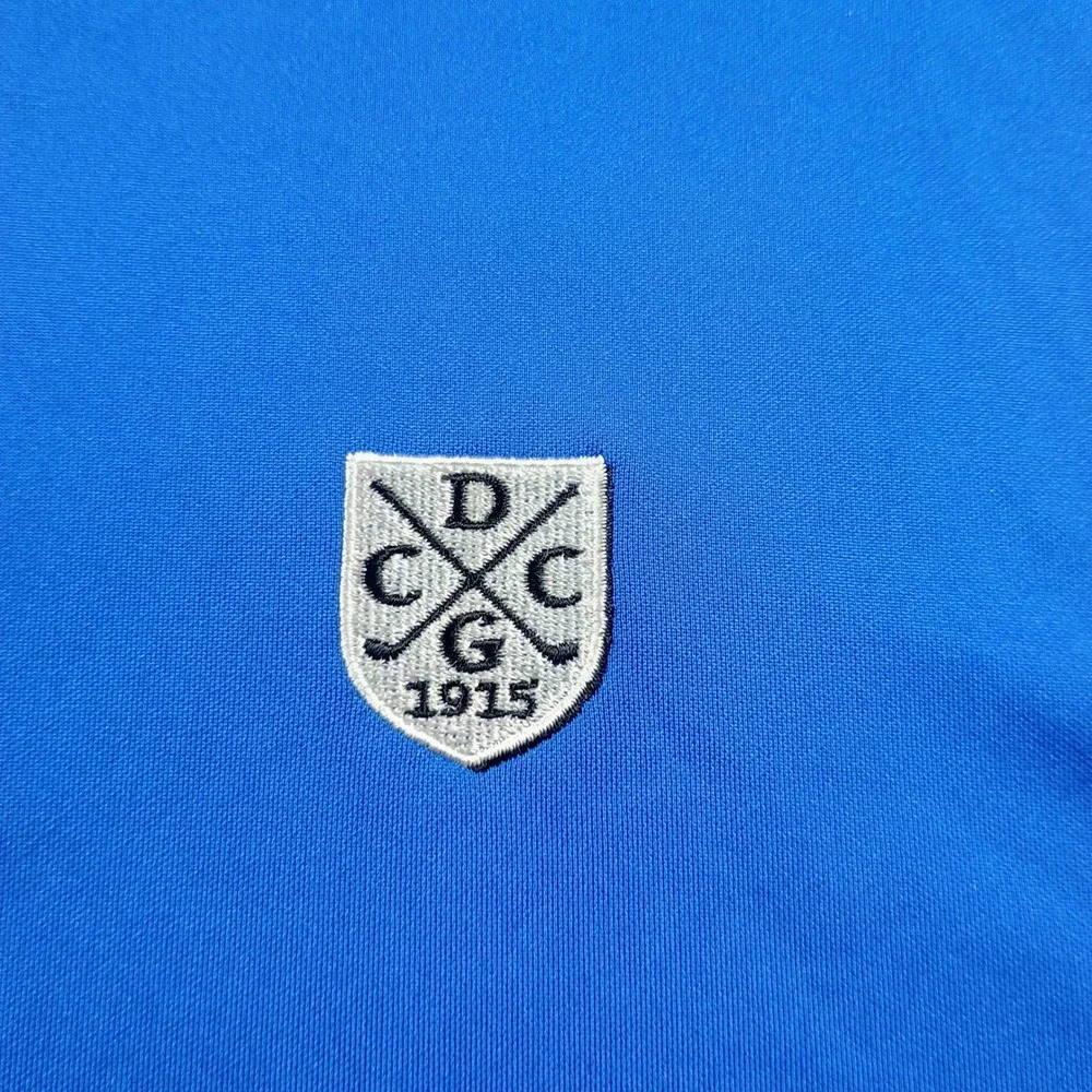 Nike Mens Golf Dri-FIT Polo Blue XL Standard Fit Embroidered Crest